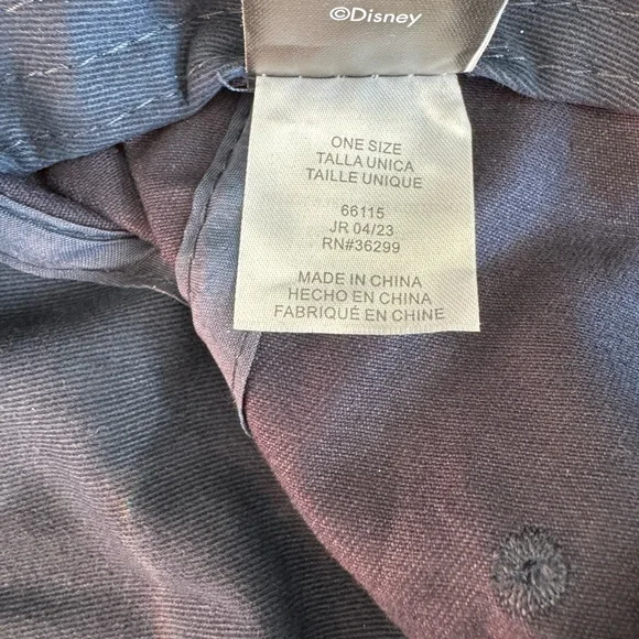 Disney Navy Adjustable Hat Cap with Embroidered Mickey Mouse Dad Park Unisex - Picture 6 of 6